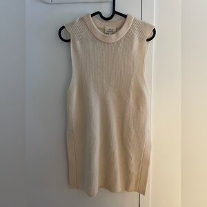Wilfred Cream Knit Sleeveless Top